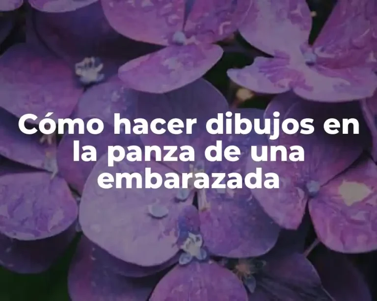 Cómo hacer dibujos en la panza de una embarazada