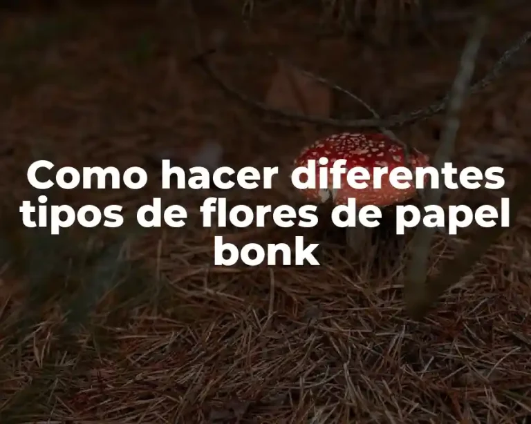 Como hacer diferentes tipos de flores de papel bonk
