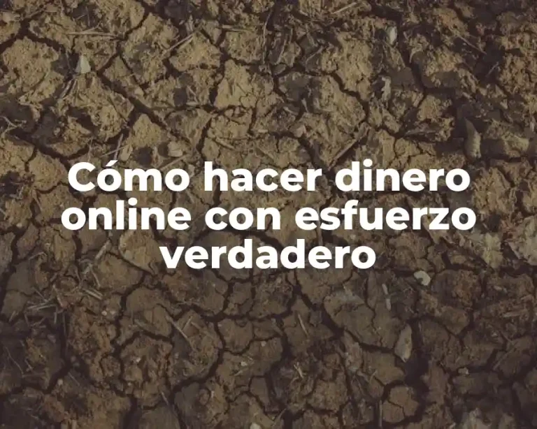 Cómo hacer dinero online con esfuerzo verdadero