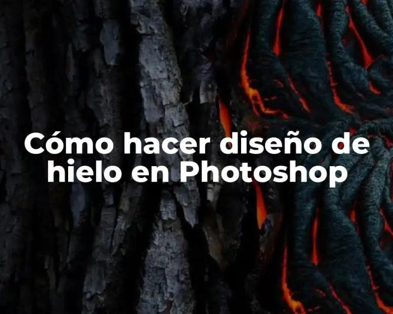 Cómo hacer diseño de hielo en Photoshop
