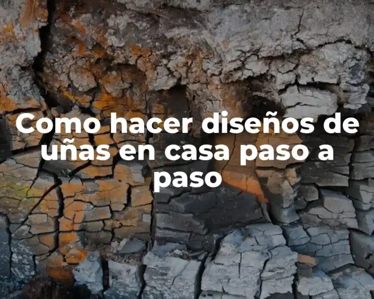 Como hacer diseños de uñas en casa paso a paso
