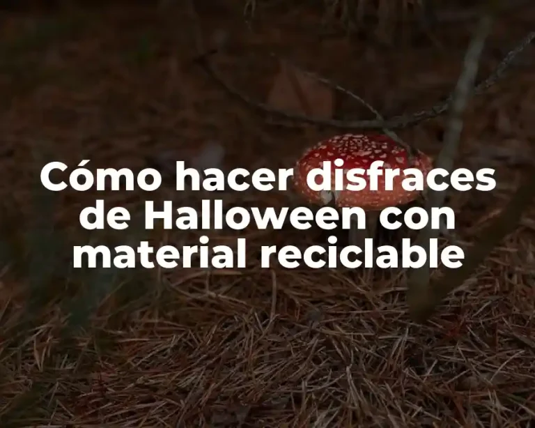 Cómo hacer disfraces de Halloween con material reciclable