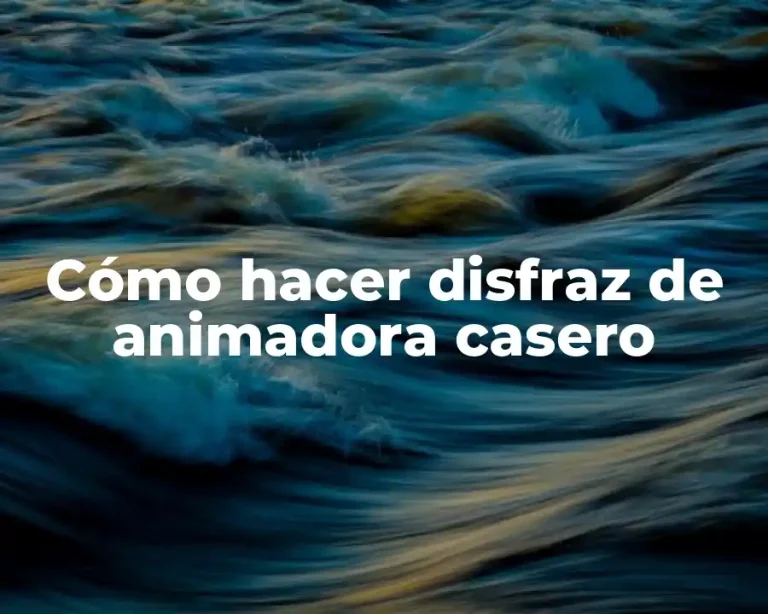 Cómo hacer disfraz de animadora casero