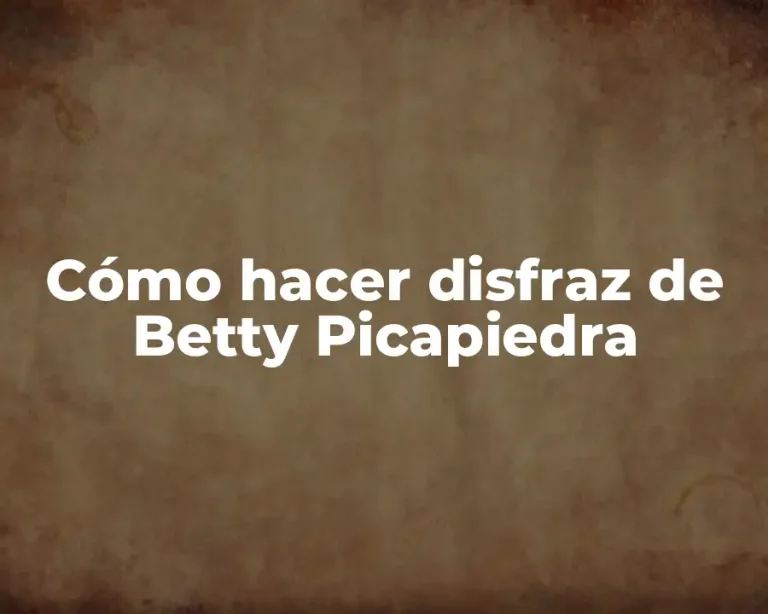 Cómo hacer disfraz de Betty Picapiedra