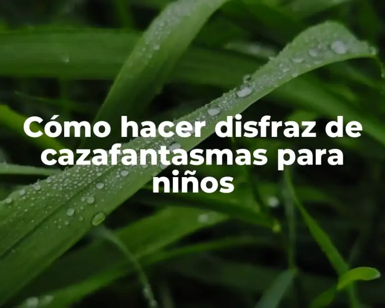 Cómo hacer disfraz de cazafantasmas para niños