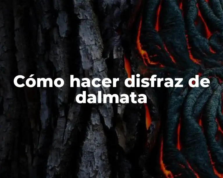 Cómo hacer disfraz de dalmata