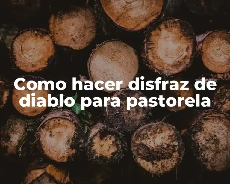 Como hacer disfraz de diablo para pastorela