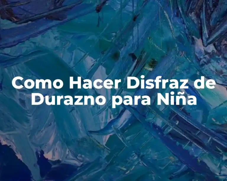 Como Hacer Disfraz de Durazno para Niña