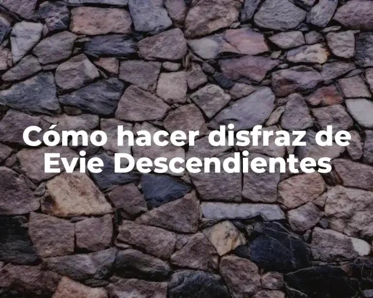 Cómo hacer disfraz de Evie Descendientes