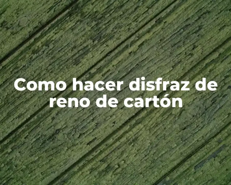 Como hacer disfraz de reno de cartón