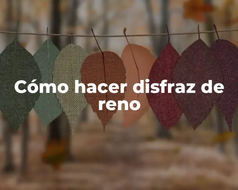 Cómo hacer disfraz de reno