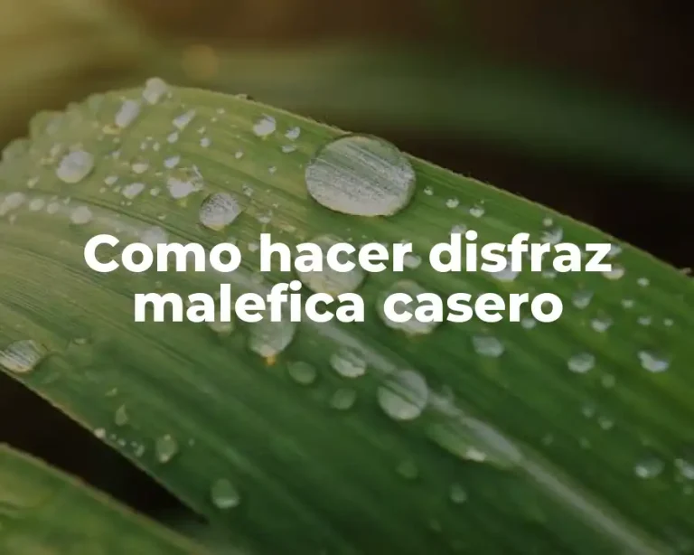 Como hacer disfraz malefica casero