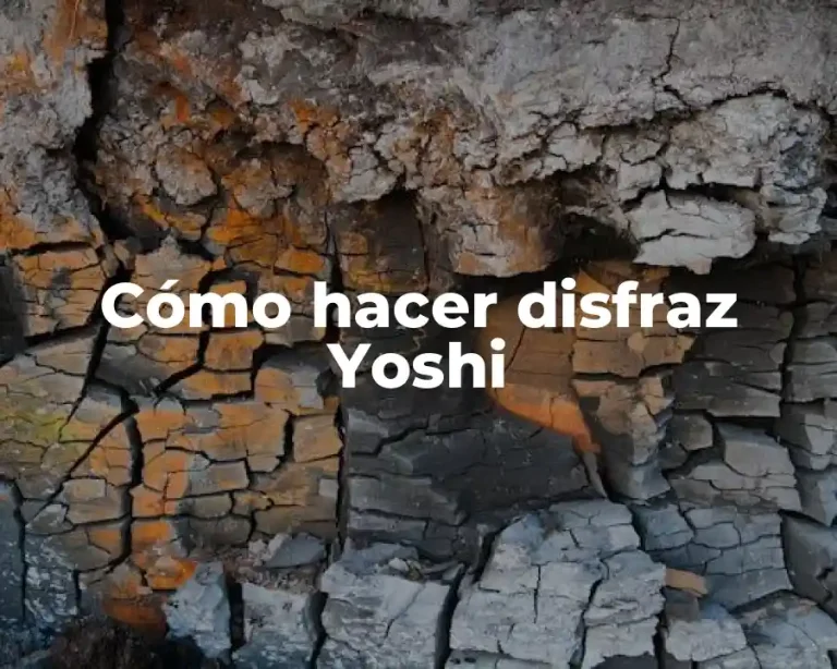 Cómo hacer disfraz Yoshi
