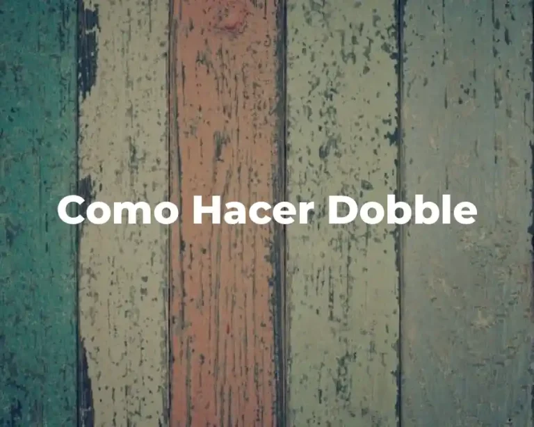 Como Hacer Dobble