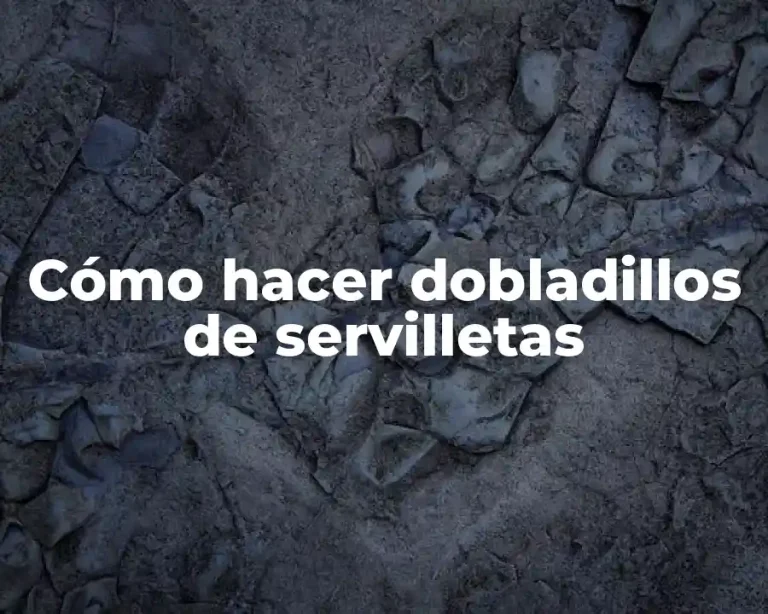 Cómo hacer dobladillos de servilletas