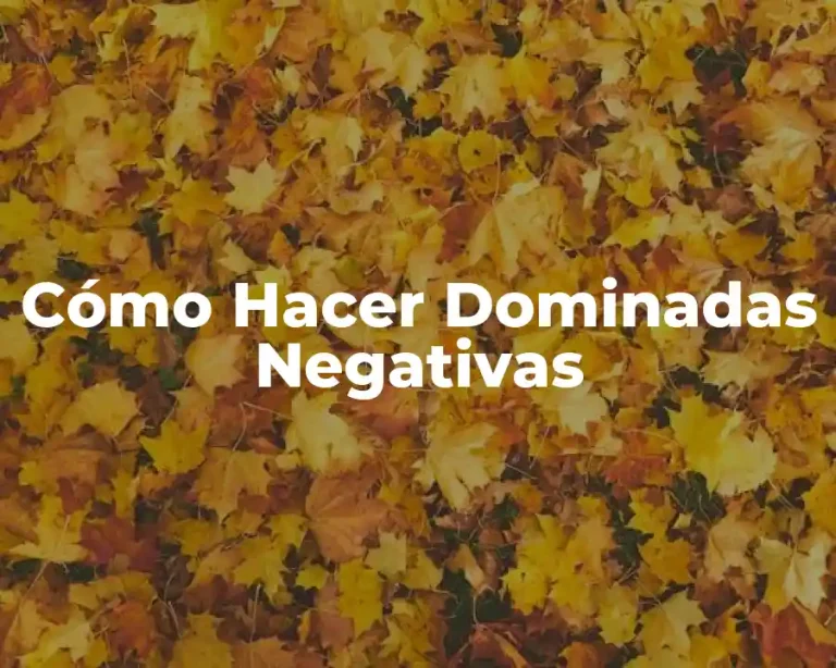 Cómo Hacer Dominadas Negativas