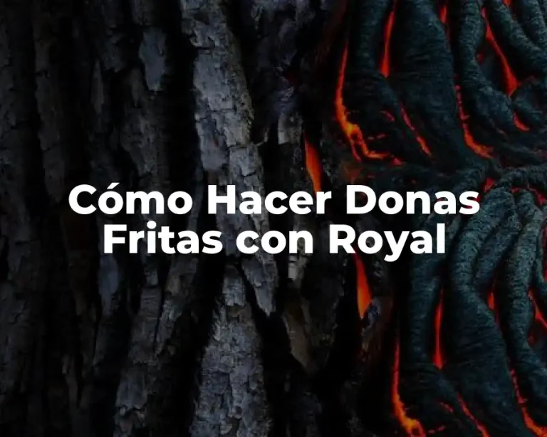 Cómo Hacer Donas Fritas con Royal