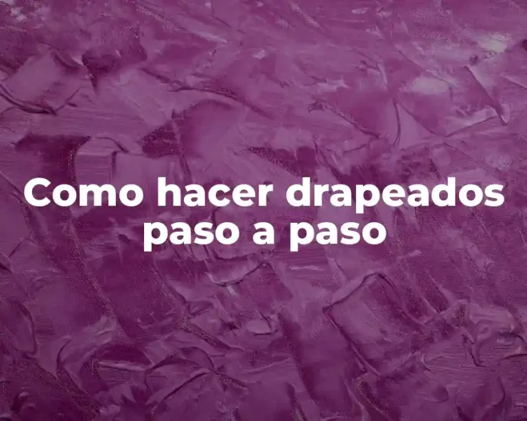 Como hacer drapeados paso a paso