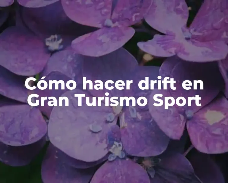 Cómo hacer drift en Gran Turismo Sport