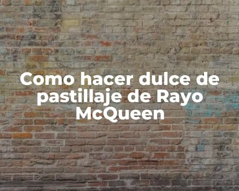 Como hacer dulce de pastillaje de Rayo McQueen