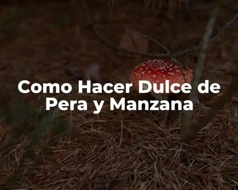 Como Hacer Dulce de Pera y Manzana