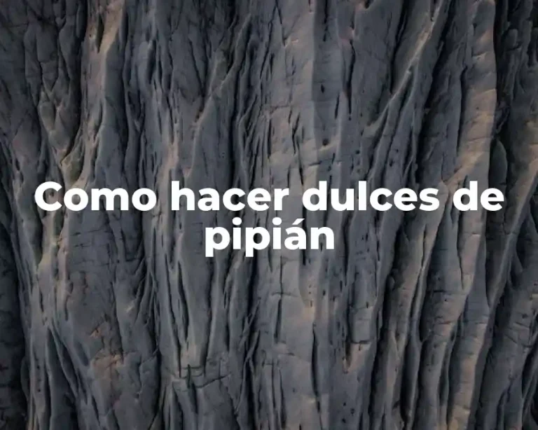 Como hacer dulces de pipián