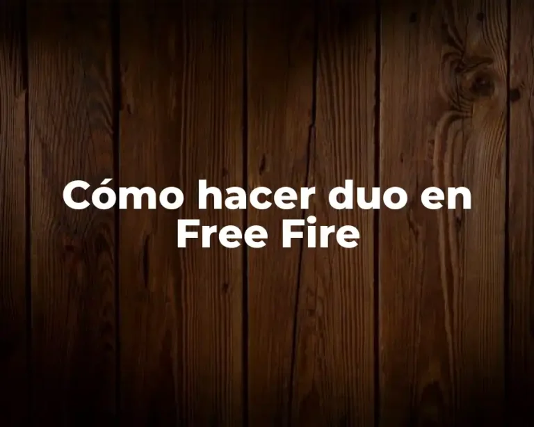 Cómo hacer duo en Free Fire