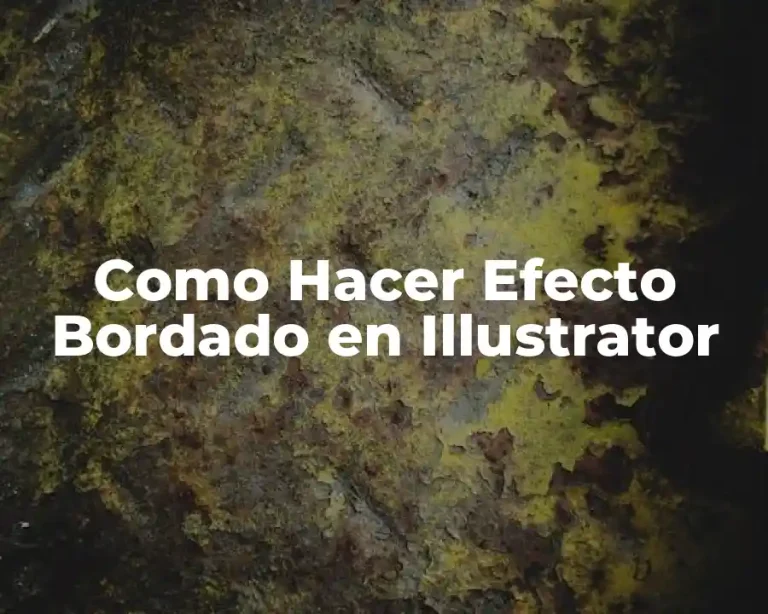 Como Hacer Efecto Bordado en Illustrator