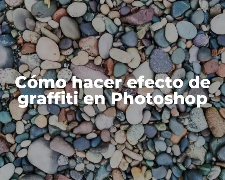 Cómo hacer efecto de graffiti en Photoshop