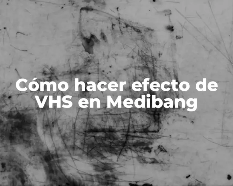 Cómo hacer efecto de VHS en Medibang