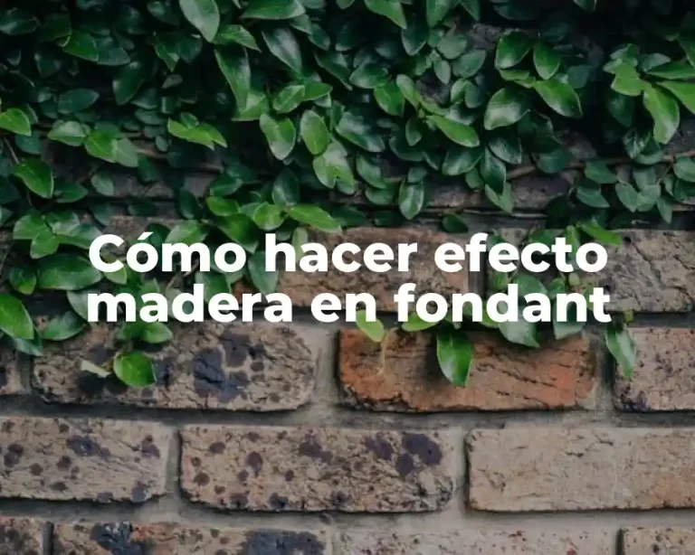 Cómo hacer efecto madera en fondant