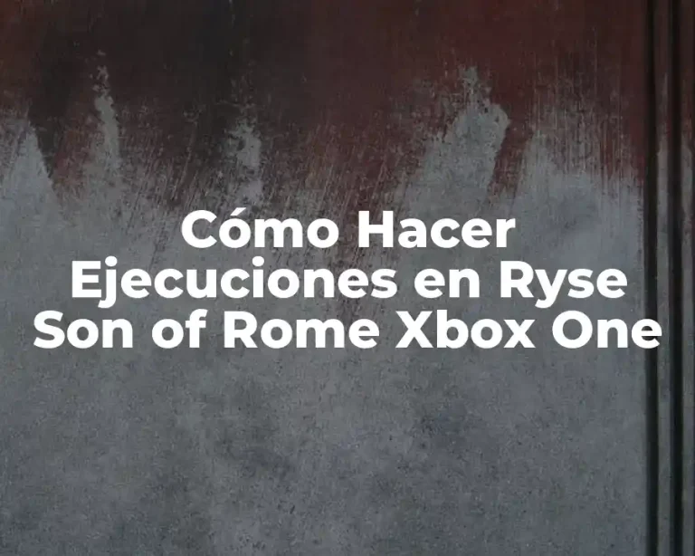 Cómo Hacer Ejecuciones en Ryse Son of Rome Xbox One