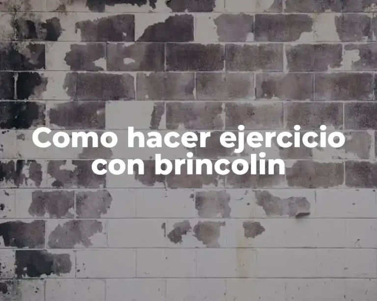 Como hacer ejercicio con brincolin