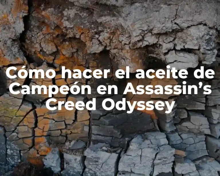 Cómo hacer el aceite de Campeón en Assassin’s Creed Odyssey
