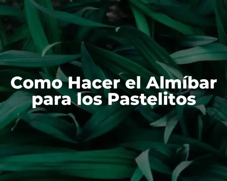 Como Hacer el Almíbar para los Pastelitos