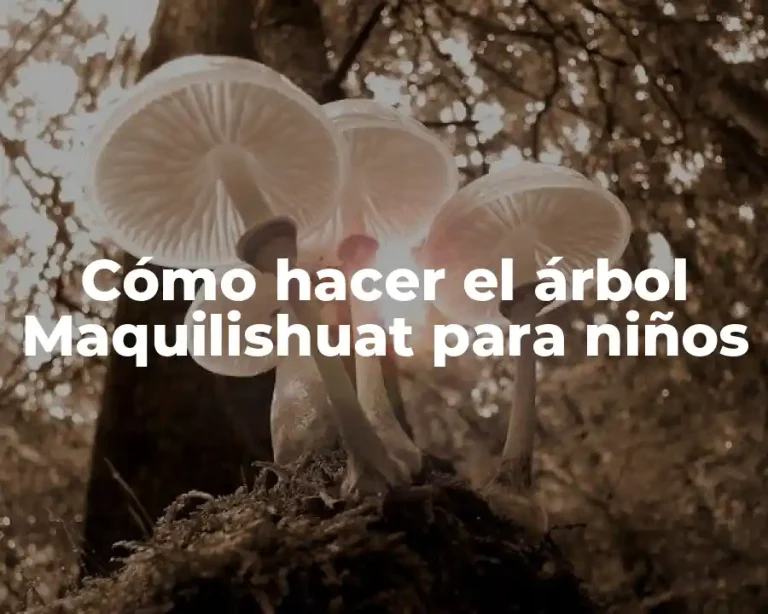 Cómo hacer el árbol Maquilishuat para niños