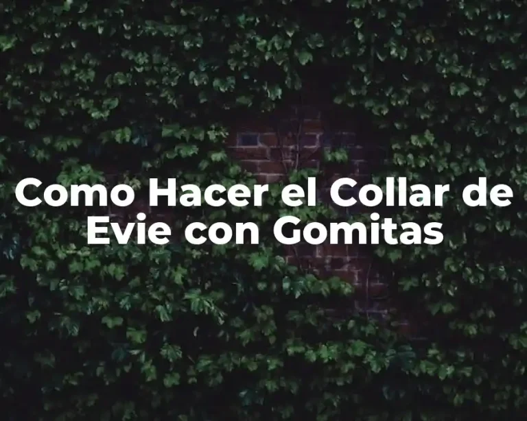 Como Hacer el Collar de Evie con Gomitas