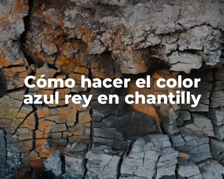 Cómo hacer el color azul rey en chantilly