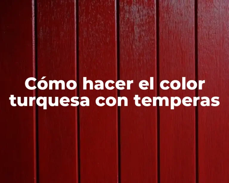 Cómo hacer el color turquesa con temperas
