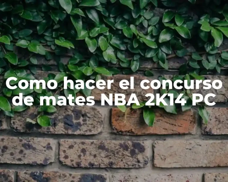 Como hacer el concurso de mates NBA 2K14 PC