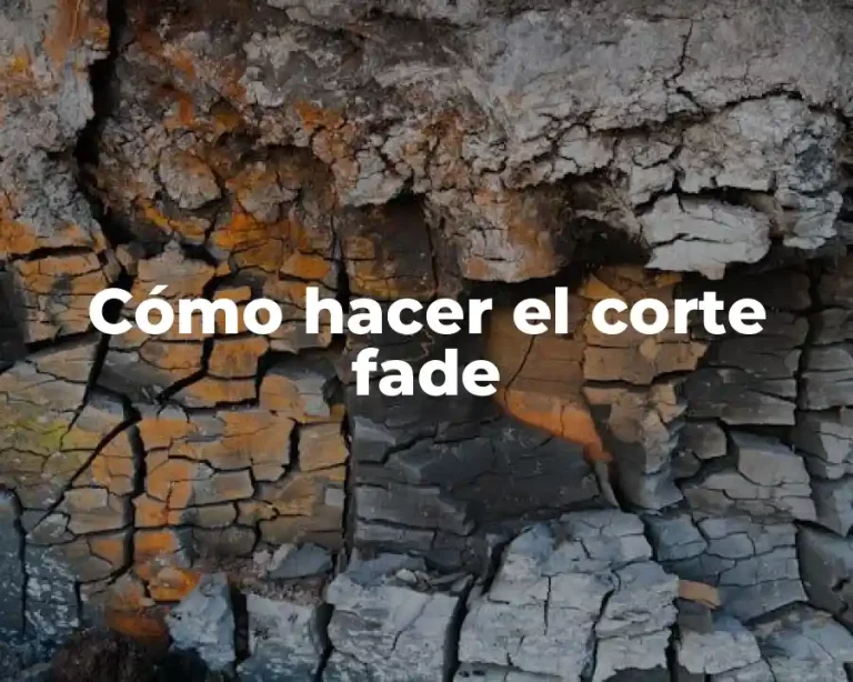Cómo hacer el corte fade