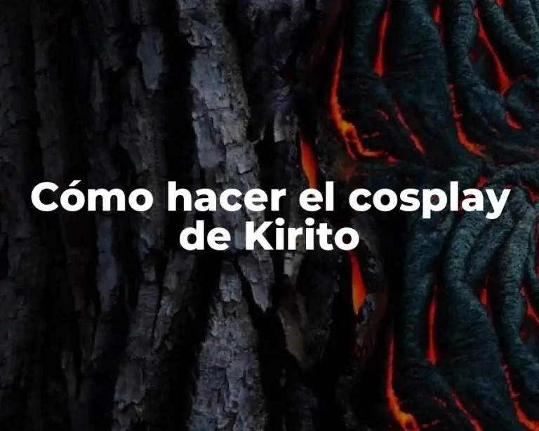 Cómo hacer el cosplay de Kirito