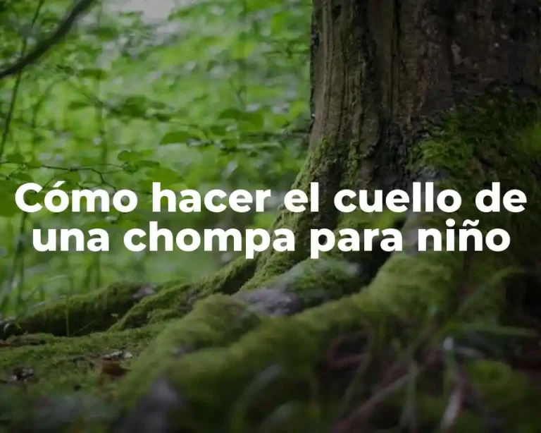 Cómo hacer el cuello de una chompa para niño