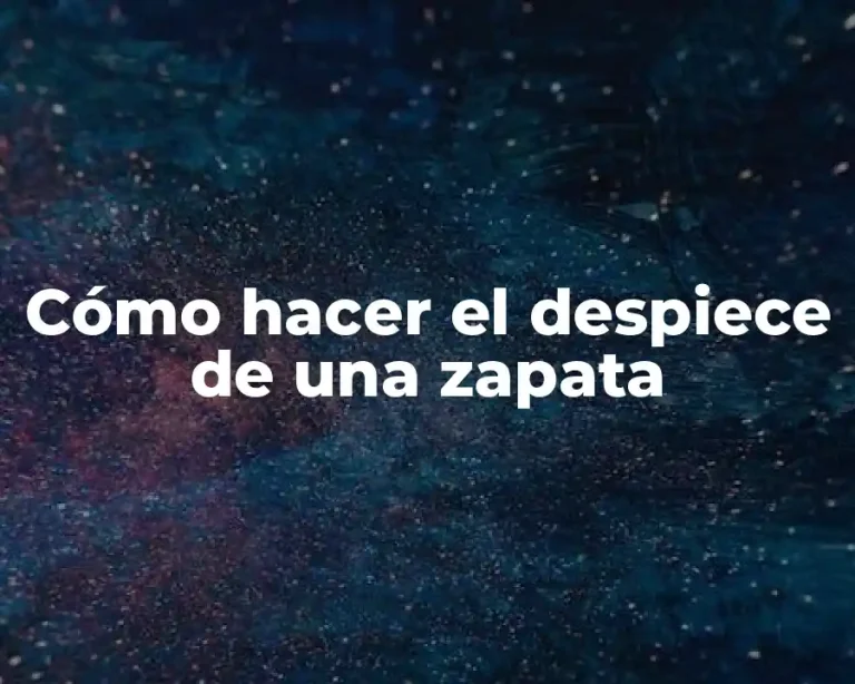 Cómo hacer el despiece de una zapata