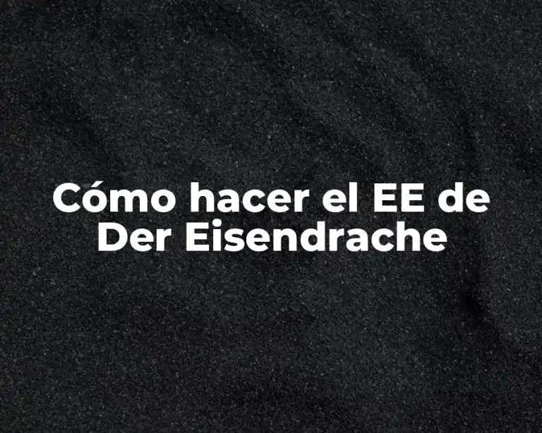 Cómo hacer el EE de Der Eisendrache