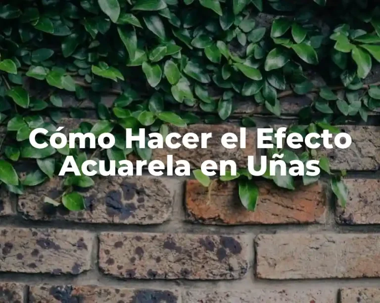 Cómo Hacer el Efecto Acuarela en Uñas