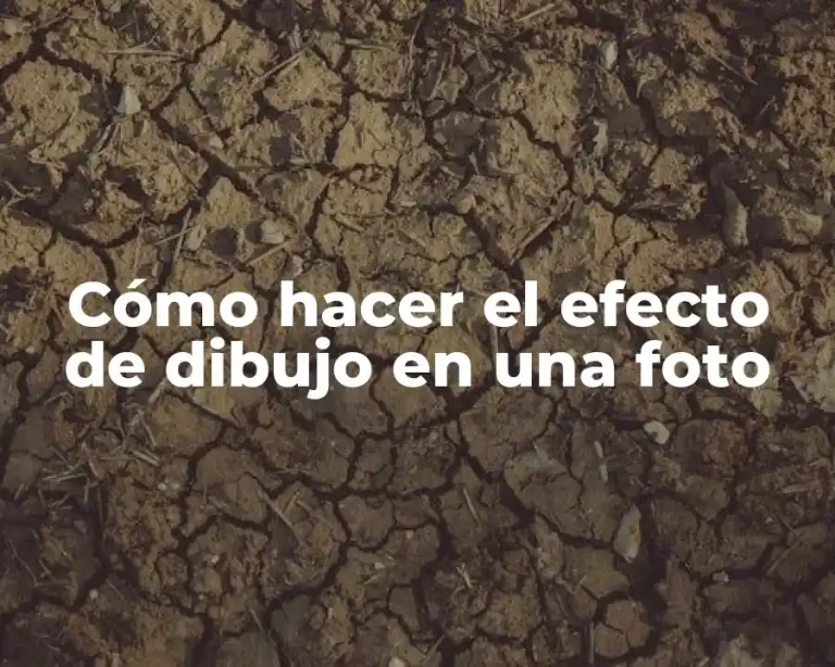 Cómo hacer el efecto de dibujo en una foto