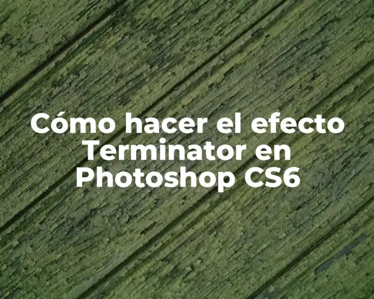 Cómo hacer el efecto Terminator en Photoshop CS6
