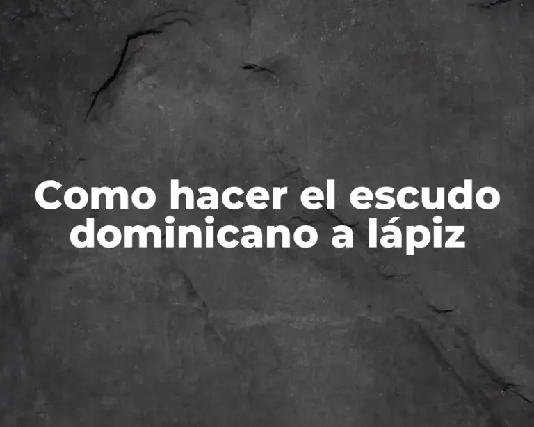 Como hacer el escudo dominicano a lápiz