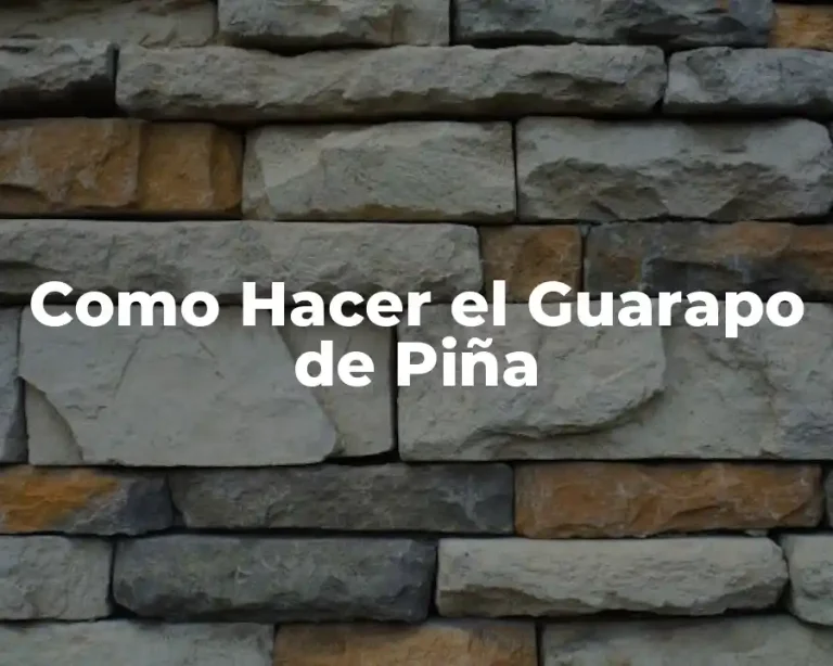 Como Hacer el Guarapo de Piña